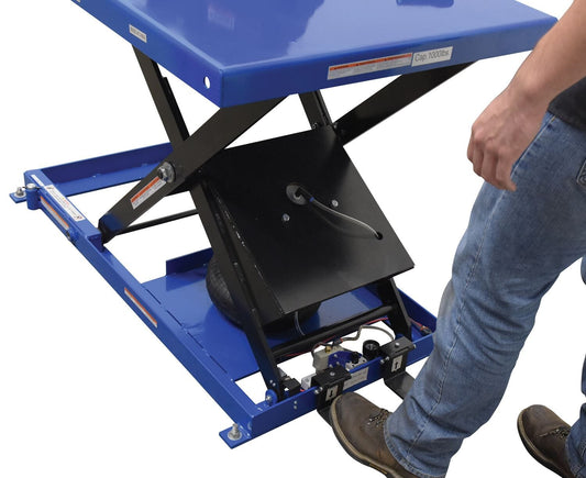 Centerline Dynamics LIft & Tilt Tables Vestil Steel Heavy-Duty Air Bag Scissor Lift Table 48 In. x 32 In. 1,000 Lb. Capacity