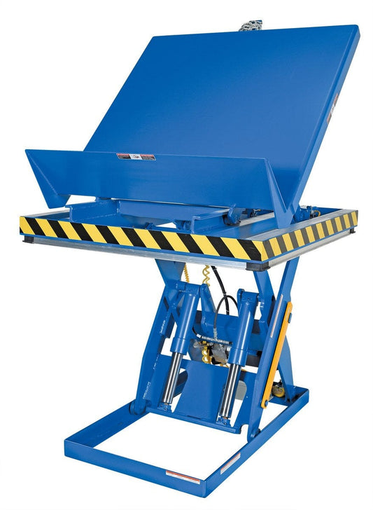 Centerline Dynamics LIft & Tilt Tables Vestil Steel Lift and End Tilt Scissor Table 48 In. x 48 In. 4000 Lb. Capacity