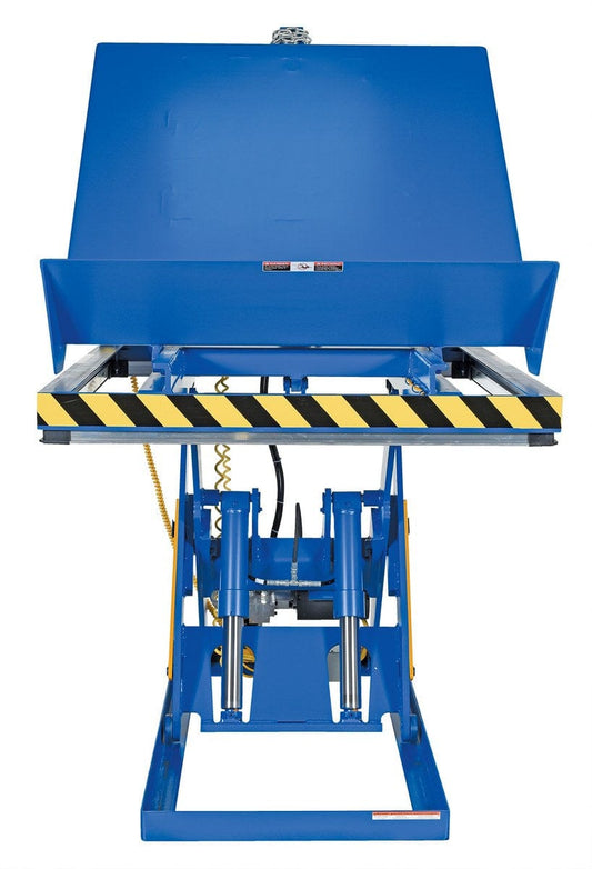 Centerline Dynamics LIft & Tilt Tables Vestil Steel Lift and End Tilt Scissor Table 48 In. x 48 In. 4000 Lb. Capacity