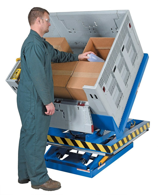 Centerline Dynamics LIft & Tilt Tables Vestil Steel Lift and End Tilt Scissor Table 48 In. x 48 In. 4000 Lb. Capacity