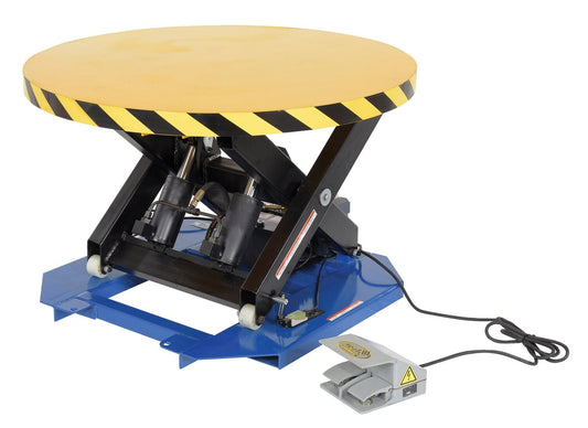 Centerline Dynamics LIft & Tilt Tables Vestil Steel Powered Lift Table with Manual Rotation 4000 Lb. Capacity
