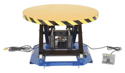 Centerline Dynamics LIft & Tilt Tables Vestil Steel Powered Lift Table with Manual Rotation 4000 Lb. Capacity