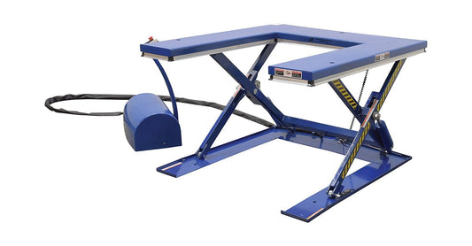 Centerline Dynamics LIft & Tilt Tables Vestil Steel U Type Electric Lift Table 2000 Lb. Capacity