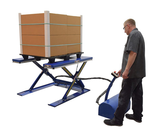 Centerline Dynamics LIft & Tilt Tables Vestil Steel U Type Electric Lift Table 2000 Lb. Capacity