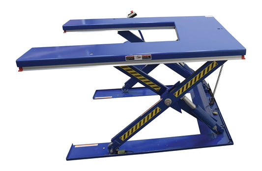 Centerline Dynamics LIft & Tilt Tables Vestil Steel U Type Electric Lift Table 2000 Lb. Capacity