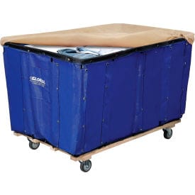 Centerline Dynamics Liners, Caps & Spring lift Replacement Liner For 12 Bushel Vinyl Basket Bulk Truck, Blue
