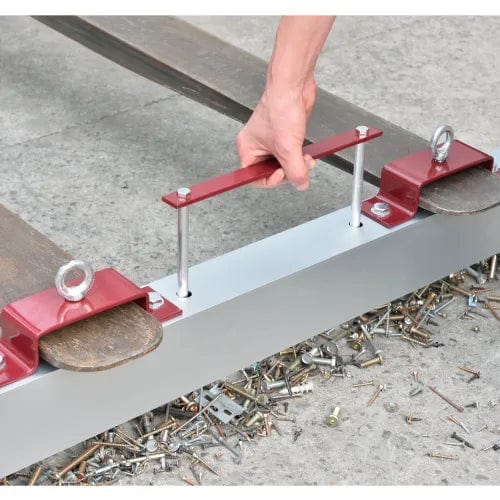 Centerline Dynamics Magnetic Sweepers Hang-Type Magnetic Sweeper With Forklift Hanger, 48" Cleaning Width