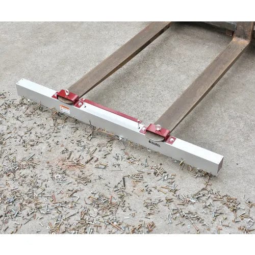 Centerline Dynamics Magnetic Sweepers Hang-Type Magnetic Sweeper With Forklift Hanger, 60" Cleaning Width