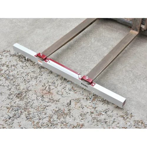 Centerline Dynamics Magnetic Sweepers Hang-Type Magnetic Sweeper With Forklift Hanger, 72" Cleaning Width