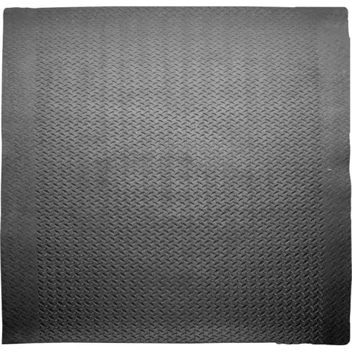 Centerline Dynamics Mats & Splash Guards Global Industrial Rubber Universal Utility Mat, Black 98"L x 71"W
