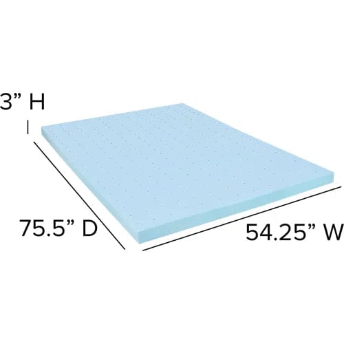 Centerline Dynamics Mattresses Comfortable Sleep 10" Foam Pocket Spring Mattress, 3" Gel Memory Foam Topper, Full