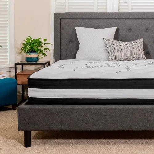 Centerline Dynamics Mattresses Flash Furniture Capri Comfortable Sleep 10" Hybrid Pocket Spring Mattress in a Box, Twin Size