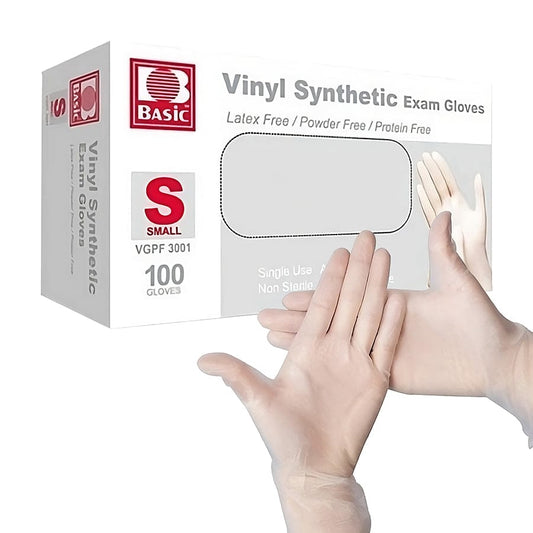 Centerline Dynamics Medical Supplies Basic™ Vinyl Synthetic Exam Gloves