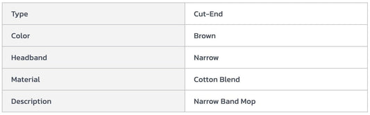 Centerline Dynamics Mops Global Industrial™ 16 oz. Cotton Cut-End Mop Head, 4Ply, Narrow Band