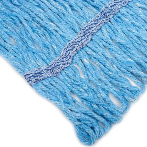 Centerline Dynamics Mops Global Industrial™ Large Blue Looped Mop Head, Narrow Band