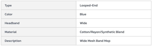 Centerline Dynamics Mops Global Industrial™ Large Blue Looped Mop Head, Wide Band