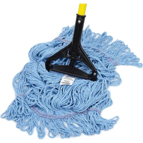 Centerline Dynamics Mops Global Industrial™ Medium Blue Looped Mop Head, Narrow Band