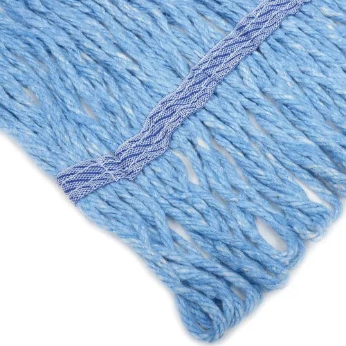 Centerline Dynamics Mops Global Industrial™ Medium Blue Looped Mop Head, Narrow Band