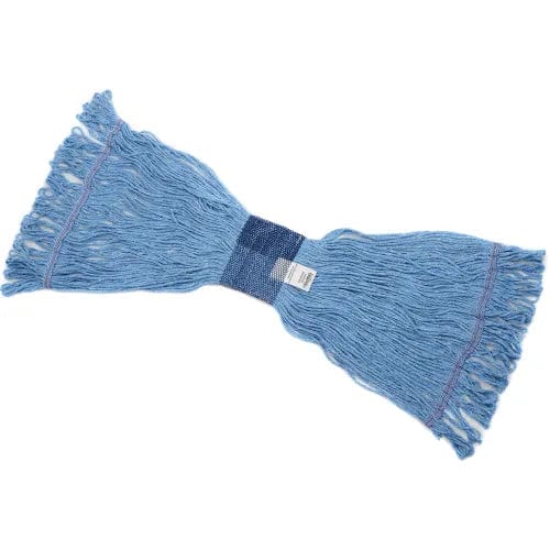 Centerline Dynamics Mops Global Industrial™ Medium Blue Looped Mop Head, Wide Band
