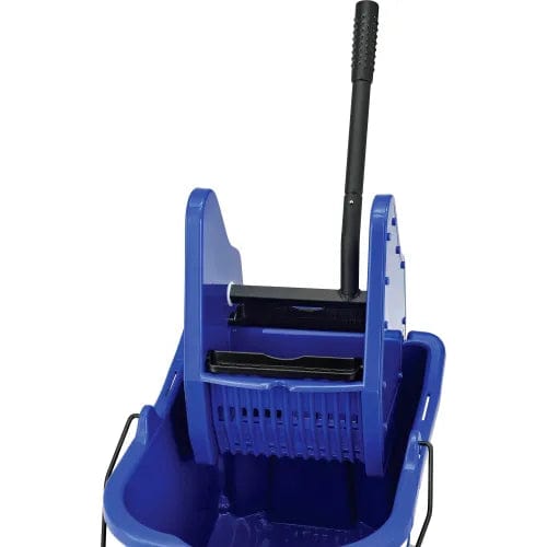 Centerline Dynamics Mops Mop Bucket And Wringer Combo 38 Qt., Down Press, Blue