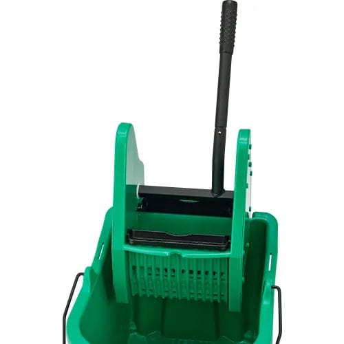 Centerline Dynamics Mops Mop Bucket And Wringer Combo 38 Qt., Down Press, Green