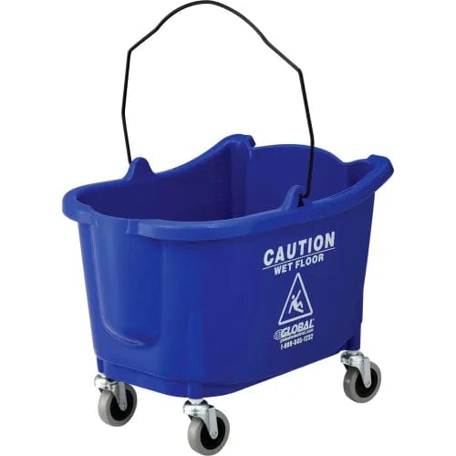 Centerline Dynamics Mops Mop Bucket And Wringer Combo 38 Qt., Side Press, Blue