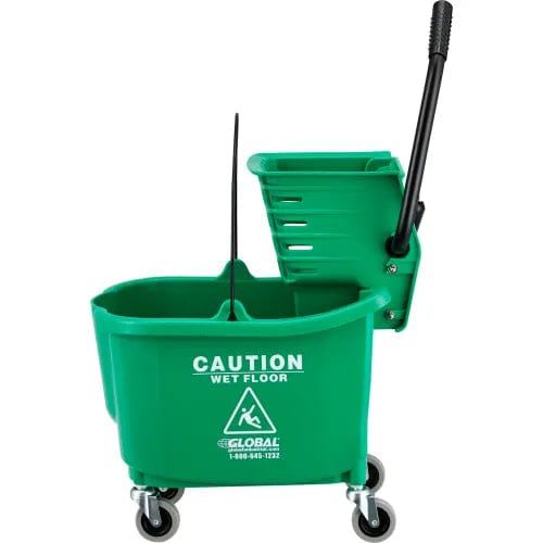 Centerline Dynamics Mops Mop Bucket And Wringer Combo 38 Qt., Side Press, Green