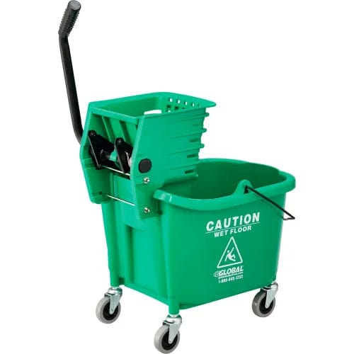Centerline Dynamics Mops Mop Bucket And Wringer Combo 38 Qt., Side Press, Green