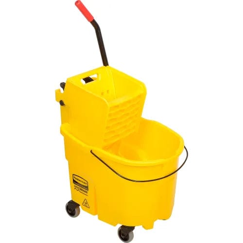 Centerline Dynamics Mops Rubbermaid WaveBrake® 2.0 Mop Bucket & Wringer Combo w/Side Press, 26-35 Qt. 7580-88
