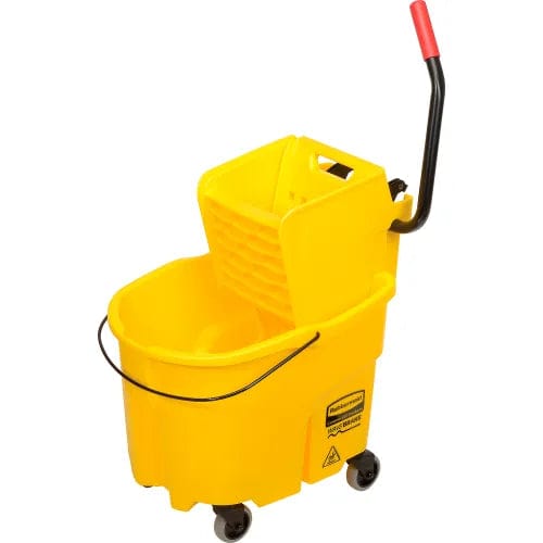 Centerline Dynamics Mops Rubbermaid WaveBrake® 2.0 Mop Bucket & Wringer Combo w/Side Press, 26-35 Qt. 7580-88