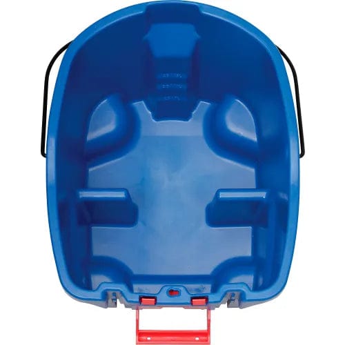 Centerline Dynamics Mops Rubbermaid WaveBrake® 2.0 Side Press Mop Bucket & Wringer Combo 26-35 Qt. - Blue