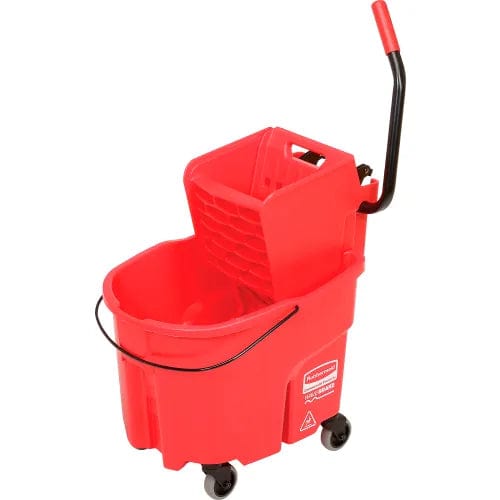 Centerline Dynamics Mops Rubbermaid WaveBrake® 2.0 Side Press Mop Bucket & Wringer Combo 26-35 Qt. - Red