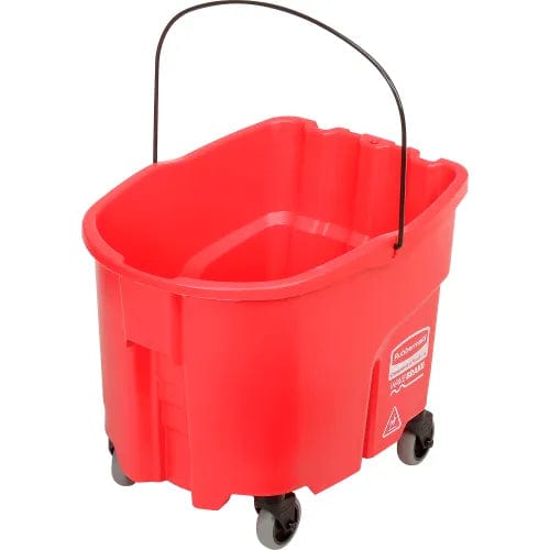 Centerline Dynamics Mops Rubbermaid WaveBrake® 2.0 Side Press Mop Bucket & Wringer Combo 26-35 Qt. - Red