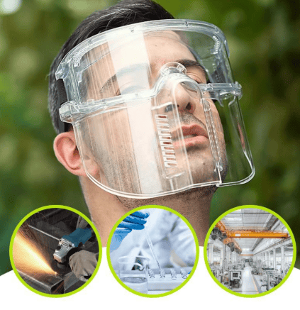 Centerline Dynamics Multipurpose Full Face Shield | Transparent Polycarbonate Face Mask
