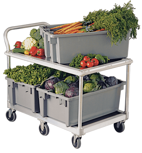 Centerline Dynamics New Age Industrial Carts New Age Industrial Heavy Duty Wet Produce Carts Model 1410