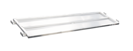 Centerline Dynamics New Age Industrial Carts New Age Industrial Removable Solid Shelf for Folding U-Boat Model 53313A, 200lbs Weight Capacity, 18.375"D x 1.25"H x 66.75"L Model 53313RS