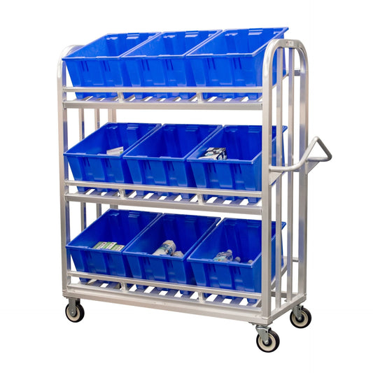 Centerline Dynamics New Age Industrial Carts New Age Industrial Slanted Lug Merchandiser Model 53993