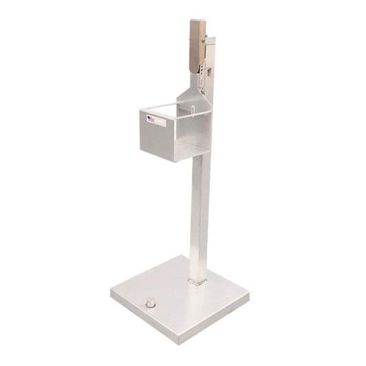 Centerline Dynamics New Age Industrial Sanitation New Age Industrial Foot Activated Hand Sanitizer Stand, Accepts 1 Gallon Size Hand Sanitizer Bottles with Pump Top, 16"L x 16"W x 41.5"H 53200