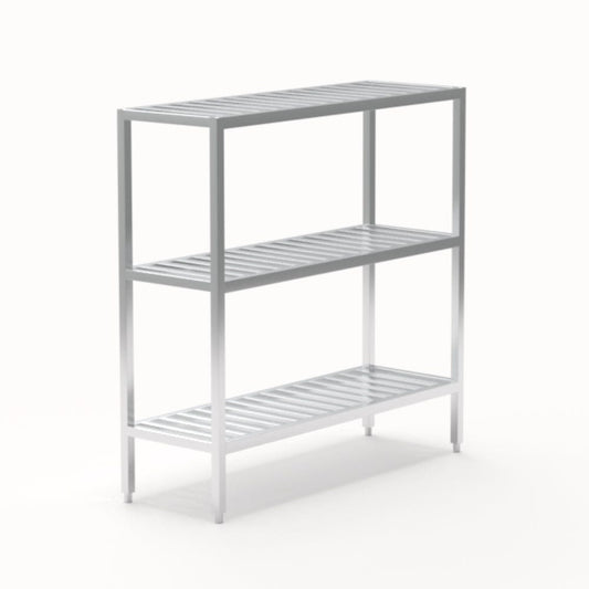 Centerline Dynamics New Age Industrial Shelving 20"W x 60"H x 60"L New Age Industrial All Welded T-Bar Shelving Model 1041TB, 1042TB, 1043TB, 1044TB