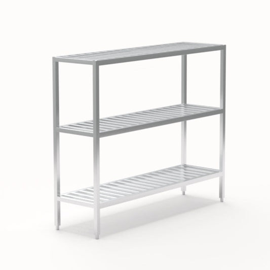Centerline Dynamics New Age Industrial Shelving 20"W x 60"H x 72"L New Age Industrial All Welded T-Bar Shelving Model 1041TB, 1042TB, 1043TB, 1044TB