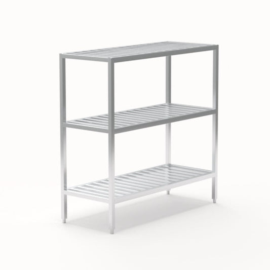 Centerline Dynamics New Age Industrial Shelving 24"W x 60"H x 60"L New Age Industrial All Welded T-Bar Shelving Model 1045TB, 1046TB, 1047TB, 1048TB