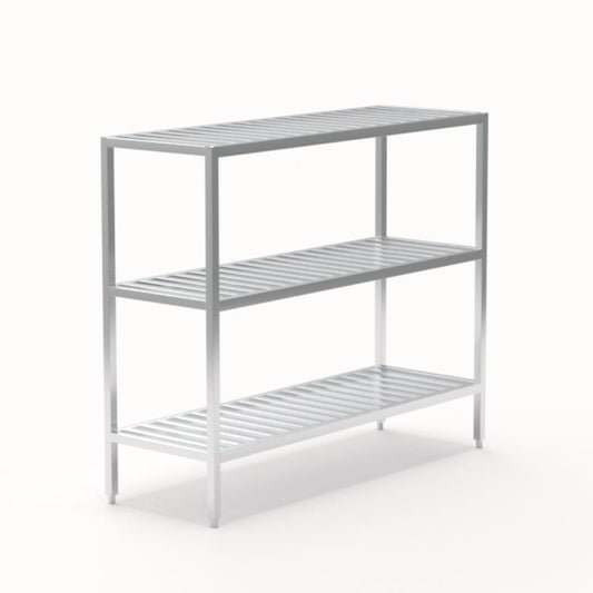 Centerline Dynamics New Age Industrial Shelving 24"W x 60"H x 72"L New Age Industrial All Welded T-Bar Shelving Model 1045TB, 1046TB, 1047TB, 1048TB