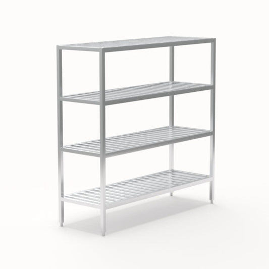 Centerline Dynamics New Age Industrial Shelving 24"W x 72"H x 72"L New Age Industrial All Welded T-Bar Shelving Model 1065TB, 1066TB, 1067TB, 1068TB
