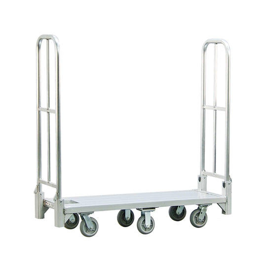 Centerline Dynamics New Age Industrial Trucks New Age Industrial Beverage Bulk Delivery Truck, 6" x 2" Polyurathane Casters, Zero Turn Radius, Folding, 61"L x 18"W x 63"H Model BDT18566