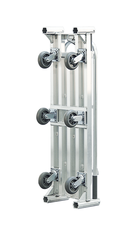 Centerline Dynamics New Age Industrial Trucks New Age Industrial Beverage Bulk Delivery Truck, 6" x 2" Polyurathane Casters, Zero Turn Radius, Folding, 61"L x 18"W x 63"H Model BDT18566