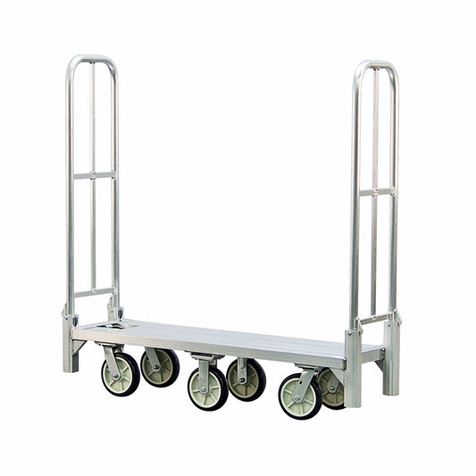 Centerline Dynamics New Age Industrial Trucks New Age Industrial Beverage Bulk Delivery Truck, 8" x 2" Polyurathane Casters, Zero Turn Radius, Folding, 61"L x 18"W x 61"H Model BDT18568