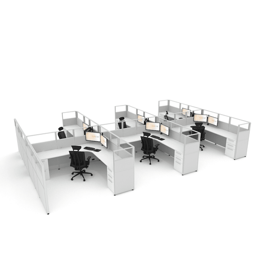 Centerline Dynamics Office Cubicle Sunline Signature 8’x8′ – 53″ High Office Cubicle (Price Matrix)
