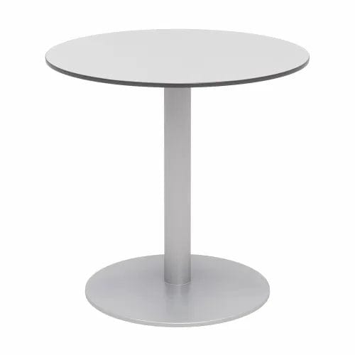 Centerline Dynamics Outdoor Seating 3-Piece Outdoor Dining Set, 30"W x 29"H Table, Gray w/ Silver Frame