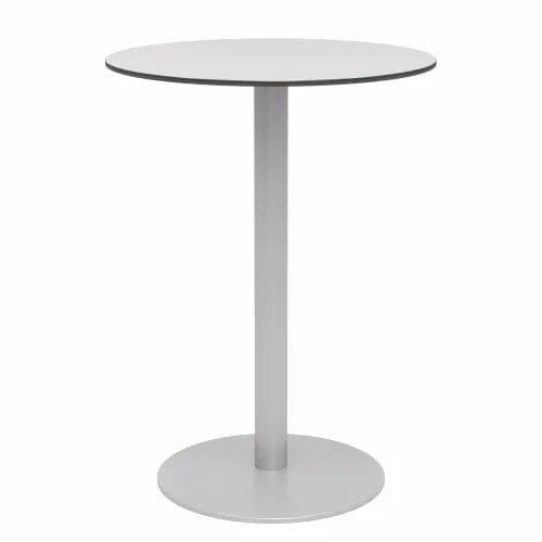 Centerline Dynamics Outdoor Seating 3-Piece Outdoor Dining Set, 30"W x 41"H Table, Mocha w/ Silver Frame