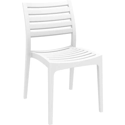 Centerline Dynamics Outdoor Seating 7 Piece Outdoor Dining Set, 31-1/2"W x 29"H Table, White